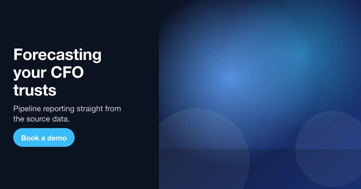 LinkedIn single image advert reading “Forecasting your CFO trusts”