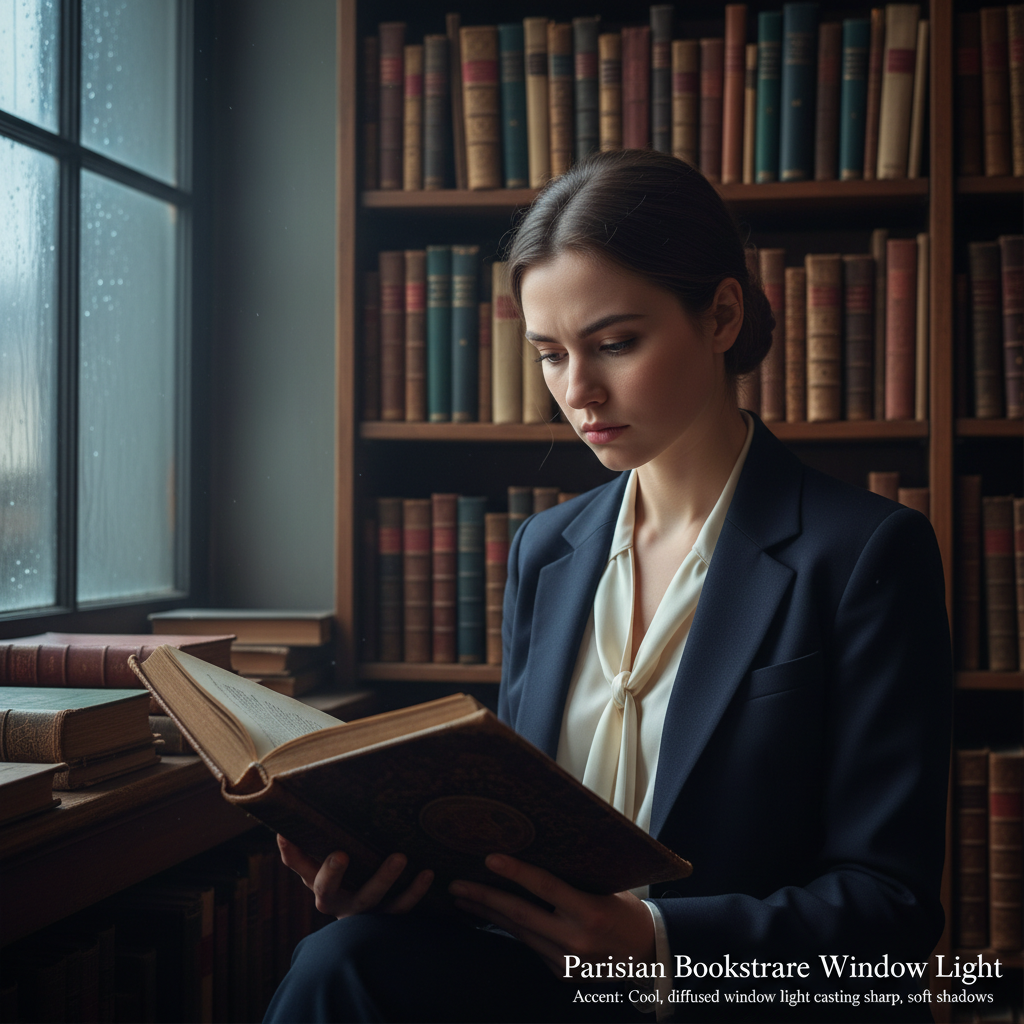 Parisian Bookstore Window Light preview