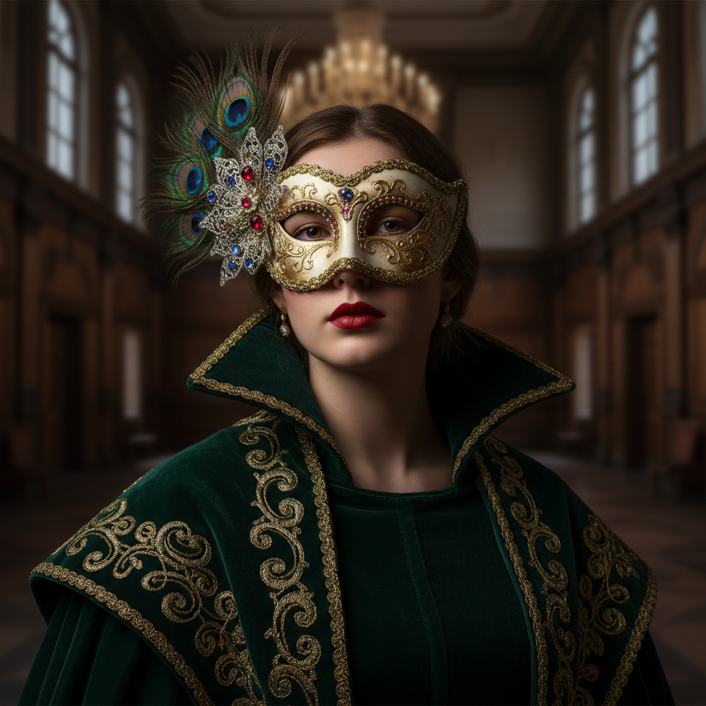 Venetian Masked Ball: Dramatic Shadow Detail preview